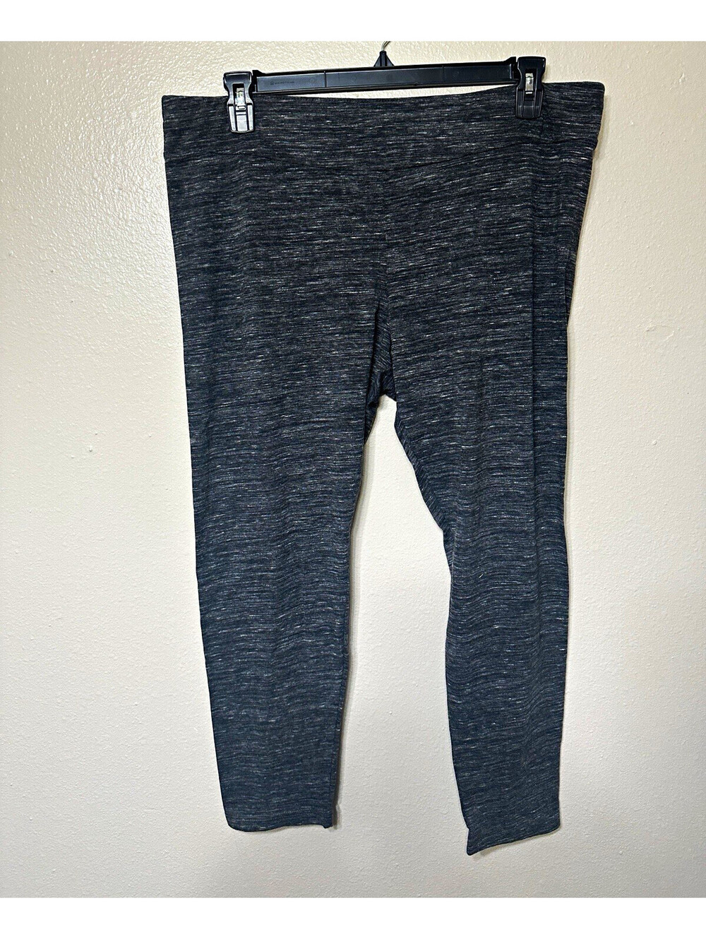 Time and Tru Women’s Plus 3XL Gray Heathered Knit Ankle Leggings Stretch